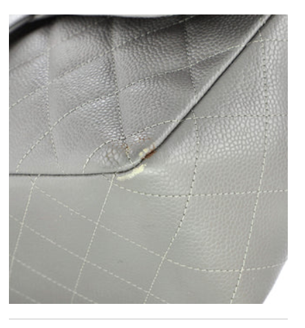 Chanel Vintage Classic Single Flap Bag Quilted Caviar Jumbo