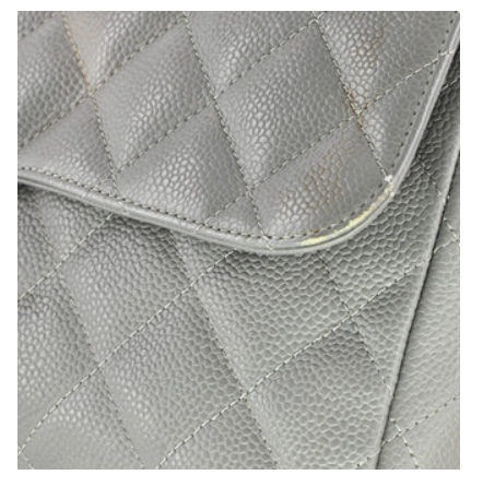 Chanel Vintage Classic Single Flap Bag Quilted Caviar Jumbo