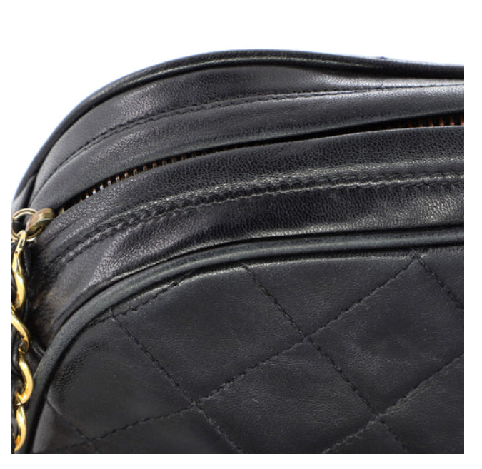 Chanel Vintage Chain Camera Bag Quilted Lambskin