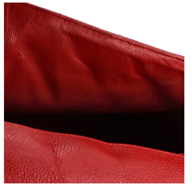 Chanel Vintage Classic Single Flap Bag Quilted Caviar Maxi