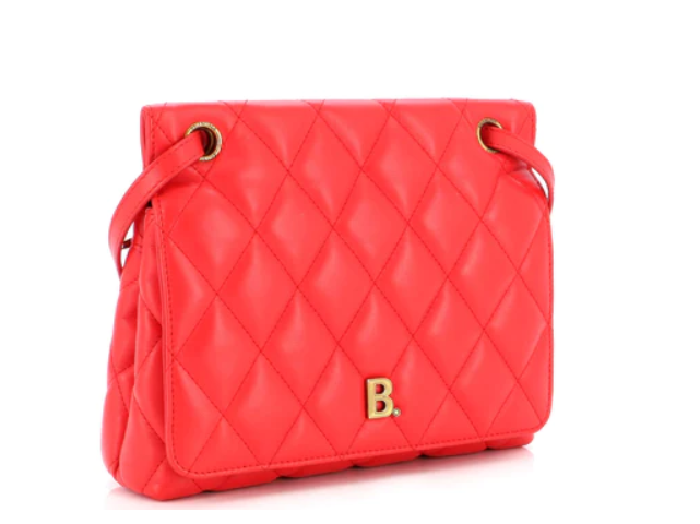 Balenciaga Touch B. Shoulder Bag Quilted Leather Medium