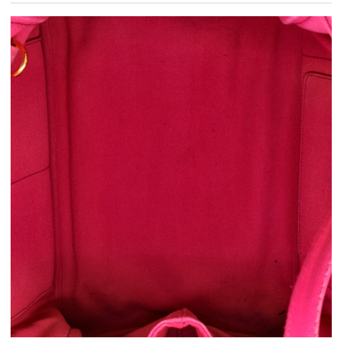 Prada Canapa Convertible Tote Canvas Medium