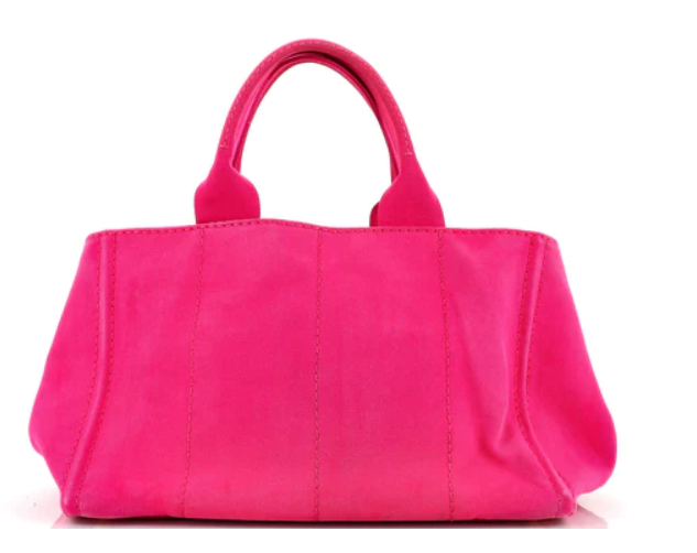 Prada Canapa Convertible Tote Canvas Medium