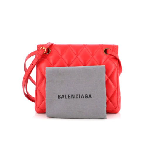 Balenciaga Touch B. Shoulder Bag Quilted Leather Medium