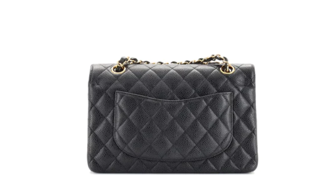 Chanel - Classic Double Flap Bag Quilted Caviar Small