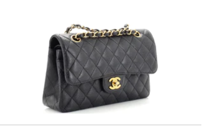 Chanel - Classic Double Flap Bag Quilted Caviar Small